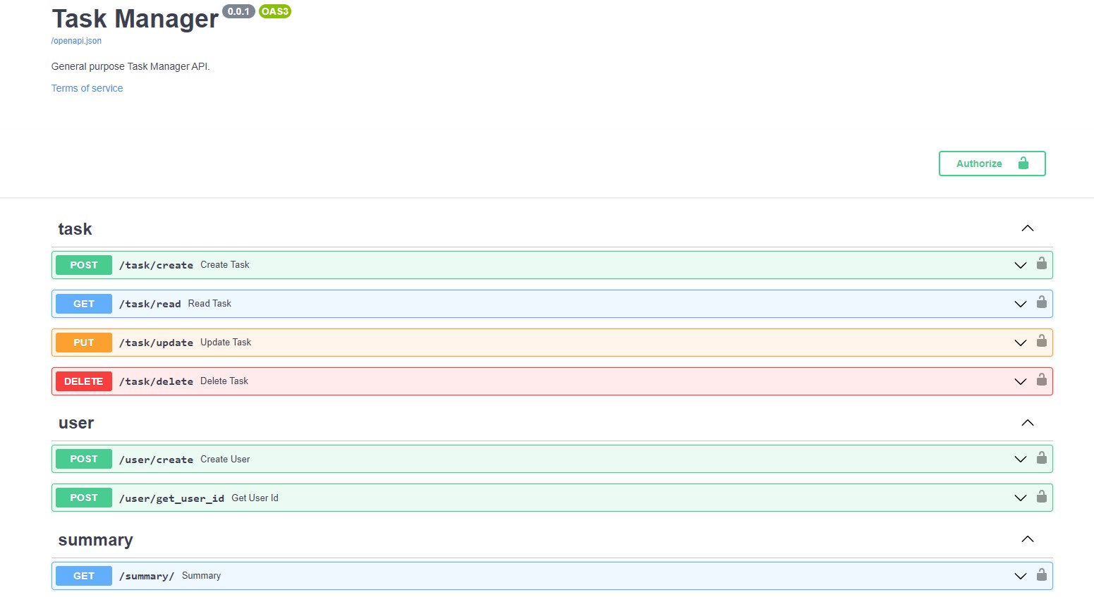 Task Manager API